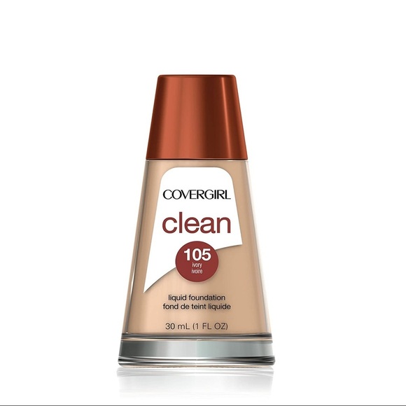 Shade 105 Ivory | COVERGIRL Clean Liquid Foundation (30ml / 1 fl oz) - Picture 1 of 4